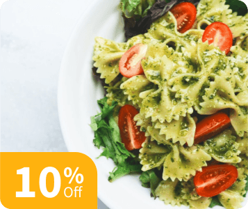 Farfalle ao Pesto com Tomatinhos Cereja