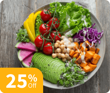 Bowl Vegano com Grão-de-bico e Abacate